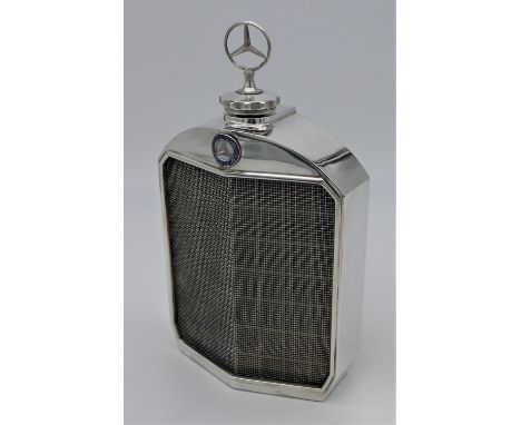 MERCEDES DECANTER BY CLASSIC STABLE LIMITED chromed surround with mercedes mesh grille and mascot in good condition with ligh