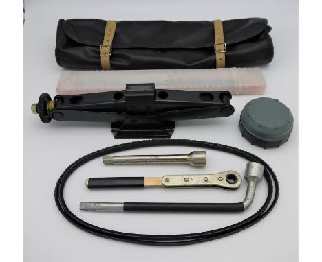 FERRARI 328, MONDIAL AND TESTAROSSA JACK KIT comprising roll bag, jack, jack ratchet, extension, wheel nut wrench, original g