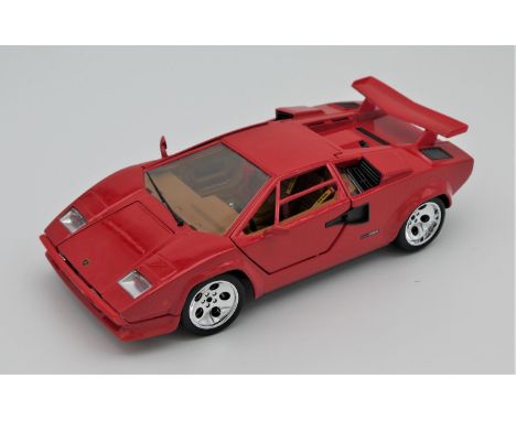 1988 LAMBORGHINI COUNTACH BY BURAGO  1:18 scale model of the legendary 1980s supercar 