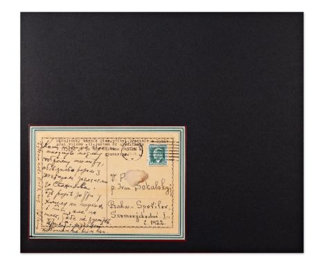 OLEKSANDR OLES (1878-1944) | SIGNED POSTCARD (UKRAINE / UKRAINIAN) | 1920 | Oleksandr Oles (Олександр Олесь) | profession: Po