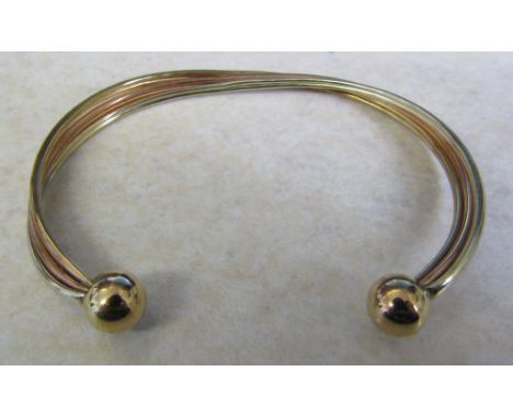 9ct gold twisted bangle weight 4.7 g
