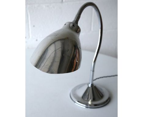 Alphonse Pinoit - Ki-E-Klair - A rare original 1950's French retro vintage industrial factory work desk lamp having a polishe