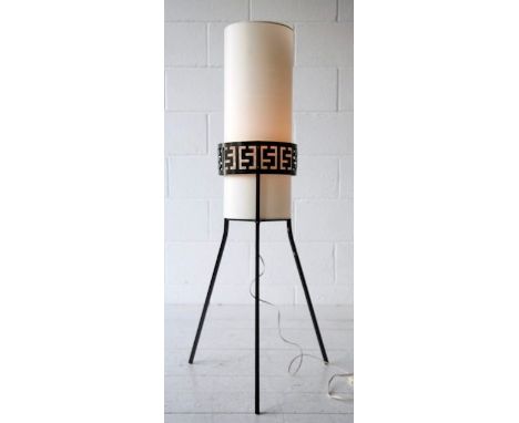 VEB Leuchtenbau Wittenberg - An original 1950's German retro vintage floor standing standard lamp in the form of a rocket on 