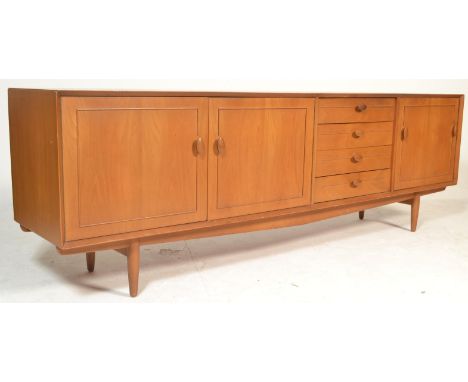 Wolfe & Hollander - Scandart - an original retro vintage Scandinavian mid 20th Century teak wood sideboard / credenza. The wi