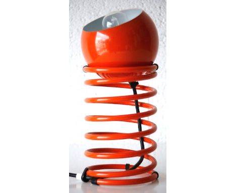 Herbert Terry & Sons - Zebedee - A rare and unusual iconic 1970's retro vintage table lamp comprising of an metal coil spring