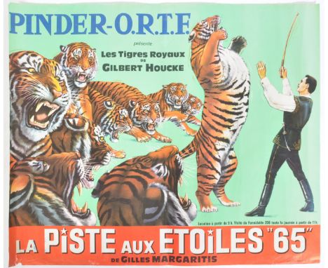 Pinder O.R.T.F. - La Piste aux Etoiles '"65"&nbsp;de Gilles Margaritis - An original vintage French 1960's circus point of sa