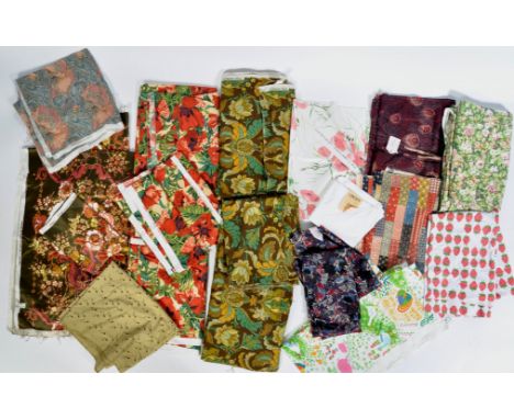 A good collection of 20th century designer fabrics for furniture upholstery and textiles work to include names such as; ' Mon