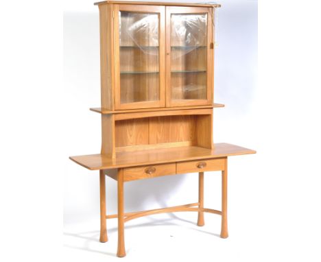 Lucian Ercolani - Ercol - Kelmscot Cabinet - An incredibly rare 1980's retro vintage beech and elm cabinet desk dresser&nbsp;