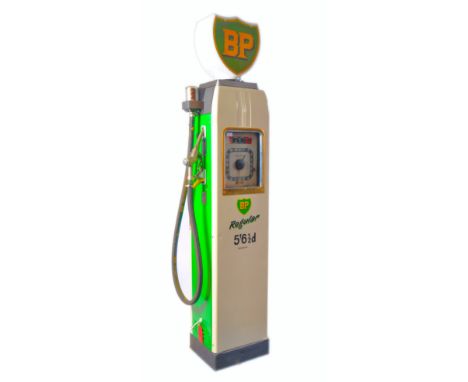 An incredible rare mid-20th century 1950's ' BP ' Avery Hardoll petrol pump. Lovingly and sympathetically restored to immacul