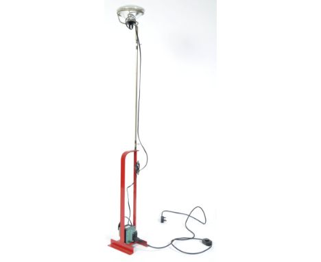 Achille Castiglioni - Flos - Toio - A late 20th century vintage industrial standard lamp / uplighter having an unusual scratc