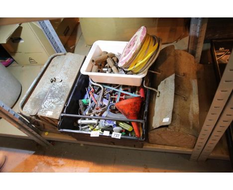 Three toolboxes of mixed hand tools etc. Not available for in-house P&amp;P. 