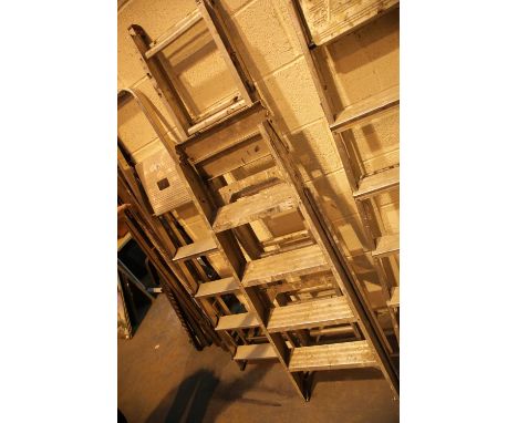 Set of extending ladders and step ladders. Not available for in-house P&amp;P. 