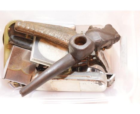 Box of mixed collectables including penknives, caddy spoon etc. P&amp;P Group 1 (£14+VAT for the first lot and £1+VAT for sub