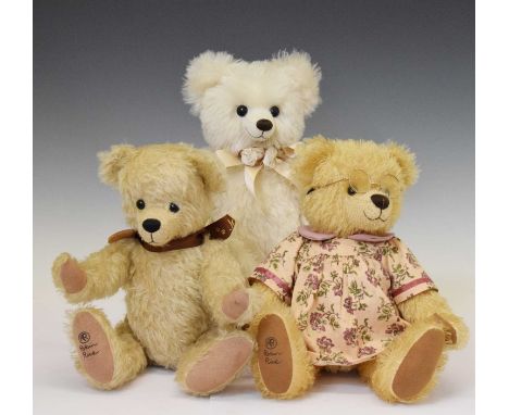 Robin Rive - Group of three teddy bears comprising; 'Country Life', 'White Bear', and 'Miss Pamela', 36cm high (3)