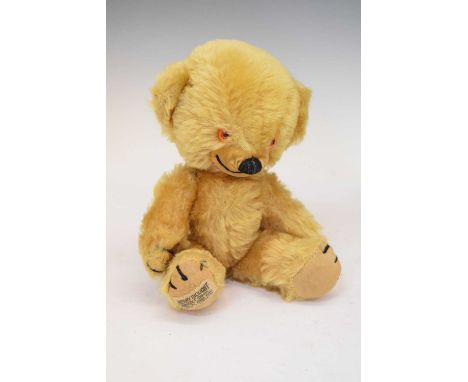 Merrythought - Small golden mohair 'cheeky' teddy bear, 23cm high