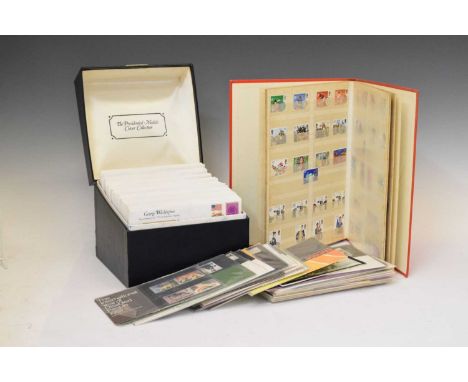 USA 1983 The Presidential Medals stamp cover collection in a presentation box, together with a small quantity of Royal Mail p