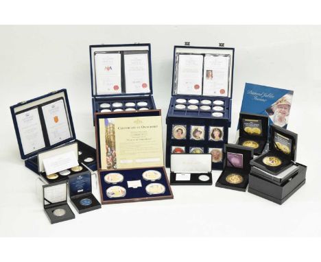 Quantity of Westminster coin set etc relating HM Queen Elizabeth II and the Royal Family including; Duke and Duchess of Cambr