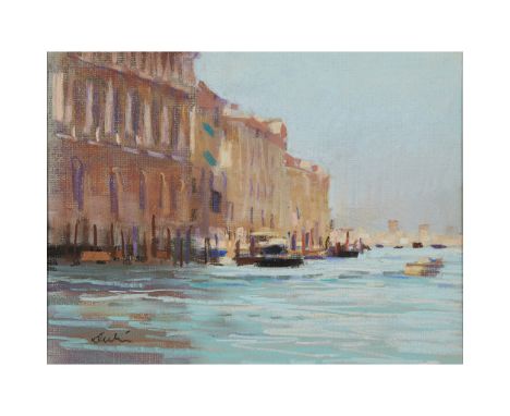 [§] GEORGE DEVLIN R.S.W., R.G.I. (SCOTTISH 1937-2014)  GRAND CANAL, 1999   Signed, pastel  20cm x 28cm (8in x 11in)