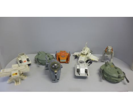Nine Kenner Star Wars vehicles/toys 