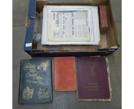 Books and ephemera, The Times Atlas, Royal Academy Pictures, 1893, Manual of Driving and Maintenance for Mechanical Vehicles 