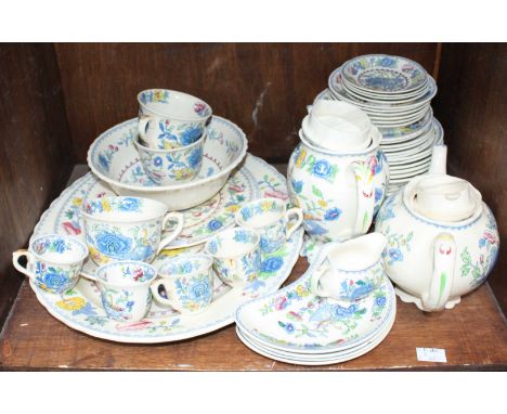 SECTION 55. A Mason's 'Regency' pattern part tea, coffee and dinner service comprising of plates, a teapot, cups and saucers 