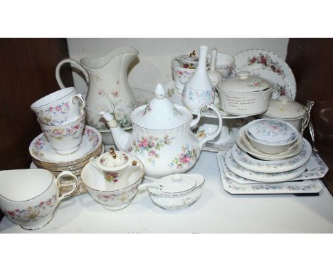 SECTION 12. An assortment of various ceramic items, including a Coalport 'Mellissa' figure, a Queen Anne china tea set and a 