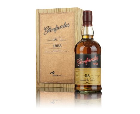  Glenfarclas-58 year old-1953Limited Edition for Wealth Solutions. Distilled 20th November 1953 and bottled 13th February 201