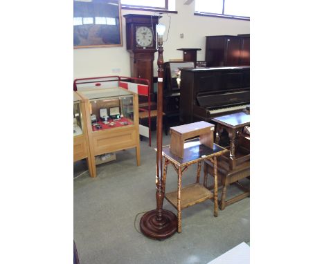 Mahogany standard lamp