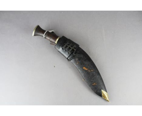 Kukri knife with scabbard and two small knifes