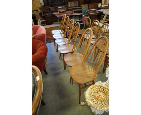 6 tall hoop light Ercol chairs