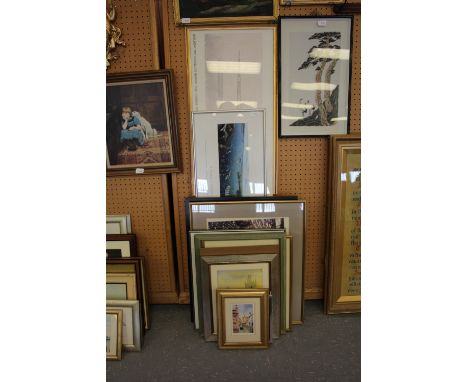 Quantity of prints, watercolours, etc.