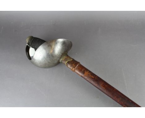 A 1912 Pattern Cavalry sword produced by Hawksworth Sheffield. Held within leather scabbard