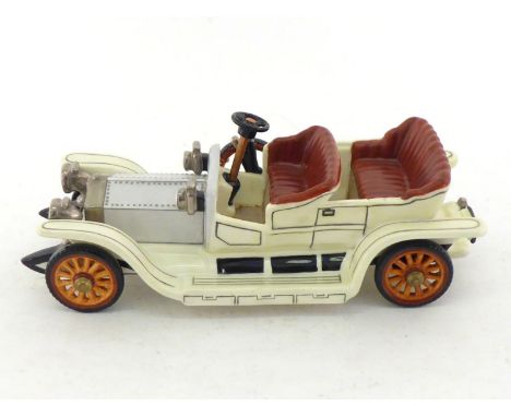 A Coalport ceramic model of a Rolls Royce Silver Ghost, one of a limited edition of 100, with Coalport blue backstamp and num