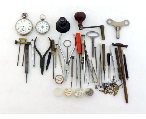 Two silver cased pocket watches, one with movement signed F.C. Wethershed, 52, Preston St. Brighton, the case London, 1888., 