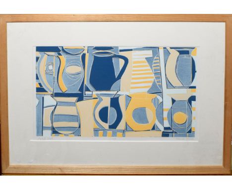 •AR Hannah Hann (contemporary), "Cafe", coloured lithograph, signed and inscribed artist's proof - Cafe in pencil to lower ma