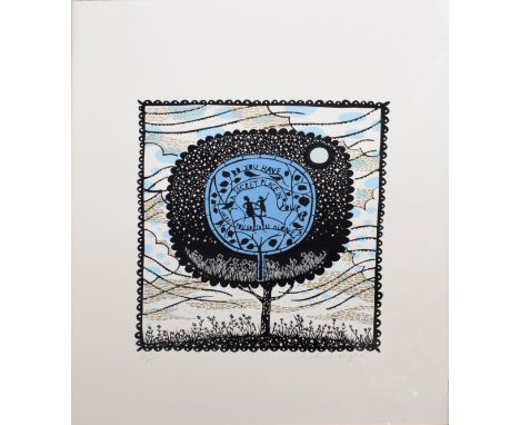 •AR Robert Ryan (born 1963), "You have a secret place in your heart...", coloured print, signed and numbered 5/20 in pencil t