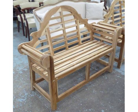 ORANGERY BENCH, Malborough style, 135cm W.