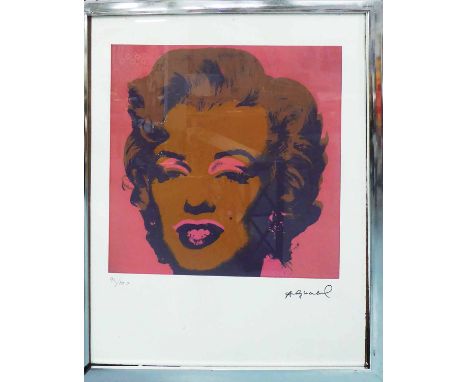 ANDY WARHOL 'Marylin', lithograph on Arches watermarked paper, with Georges Israel editeur embossing and stamped signature an