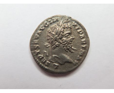 Septimius Severus silver denarius, Laodicea Mint 198-200 A.D., reverse reads:- COS III P P, Victory advancing left, holding t