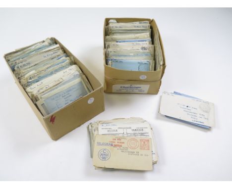 India interest On Active Service Mail covering 1945/6/7, sent to an address in Southend from 3009956 LAC P K King RAF & SEAAF