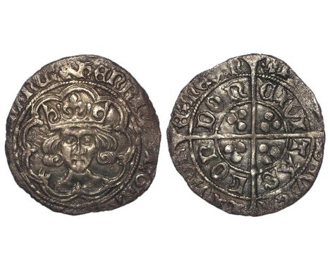 Henry VII silver groat, of London, Group I, open crown, mm. Lis upon Half Rose, 1485-1487, Spink 2193, a little short of flan