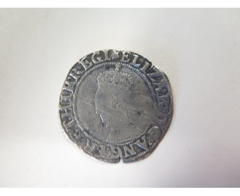 Elizabeth I silver shilling, Sixth Issue [1582-1600] mm. Tun [1592-1595], Spink 2577, full, round, well centred, obverse ligh