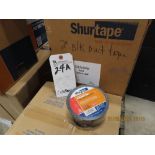 (Lot) (13 Boxes) 2'' and Other Blk Duct Tape
