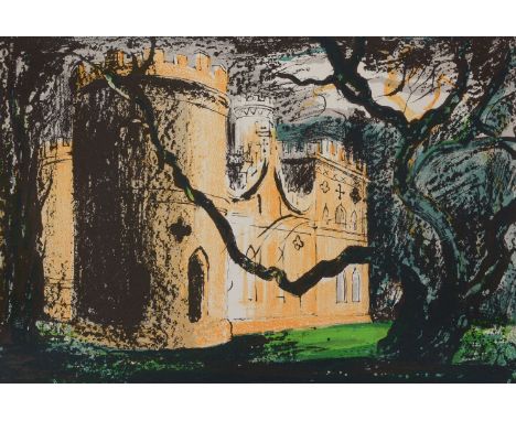 λJohn Piper (British 1903-1922) Clytha Castle Lithograph printed in colours Signed and numbered 79/90 in pencil Image: 25.7 x