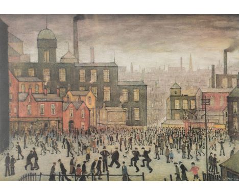 λL.S. Lowry (British 1887-1976) Our Town, 1941 Offset lithograph printed in colours Signed in pencil and numbered 436/850 Ima