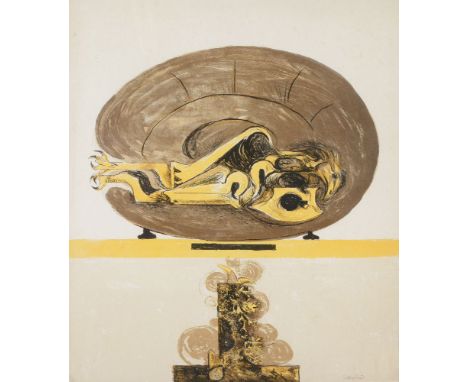 λGraham Sutherland (British 1903-1980) Composition à l'oiseau Lithograph printed in colours, 1970-1972 Signed in pencil and n