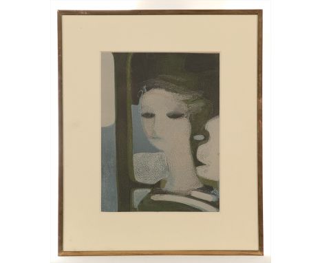 * ANDRÉ MINAUX (FRENCH 1923 - 1986), SANDRA lithograph on paper 25cm x 18cm Mounted, framed and under glass Label verso: The 