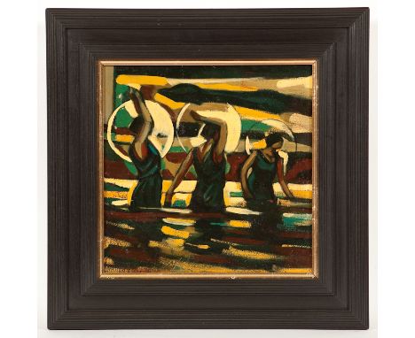 * JAMIE O'DEA, IN THE MORNING LIGHT oil on board 28cm x 28cm Framed