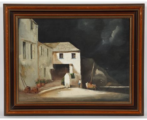 * JACK R. MOULD (SCOTTISH 1925 - 1998), PORTLOE oil on canvas, signed, titled verso 46cm x 61cm Framed