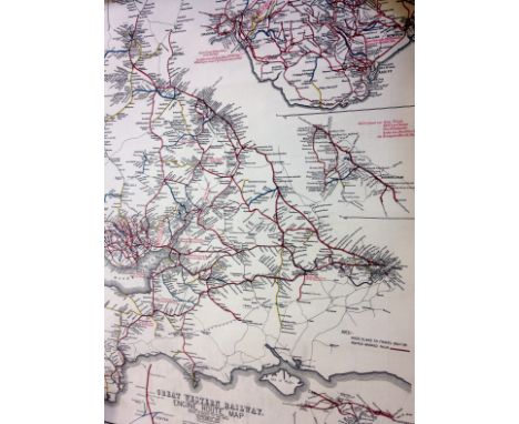 'Great Western Railway engine route map', September 1931, unframed 